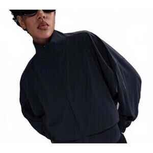 $150 Nike Women's 24.7 PerfectStretch Dri-FIT Woven Jacket L Black  HJ0963